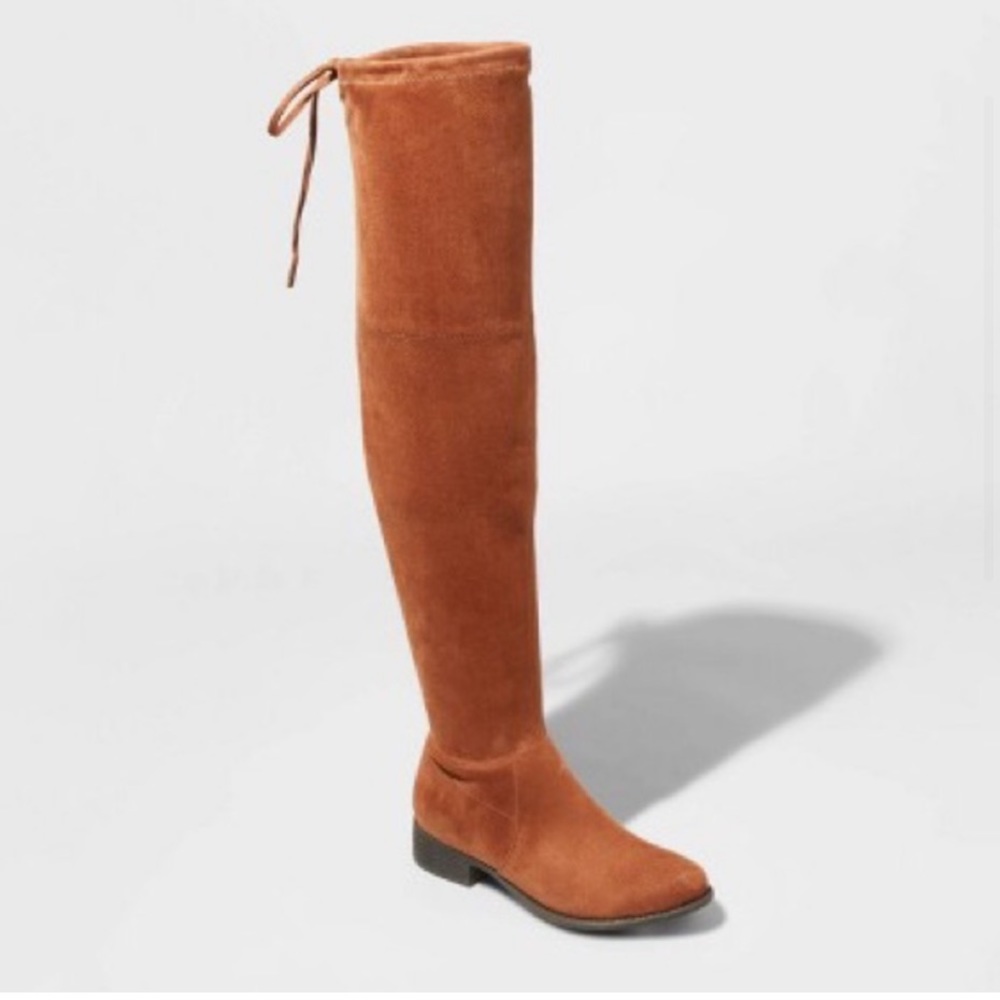 Tall brown wide Calf boots size 6.5